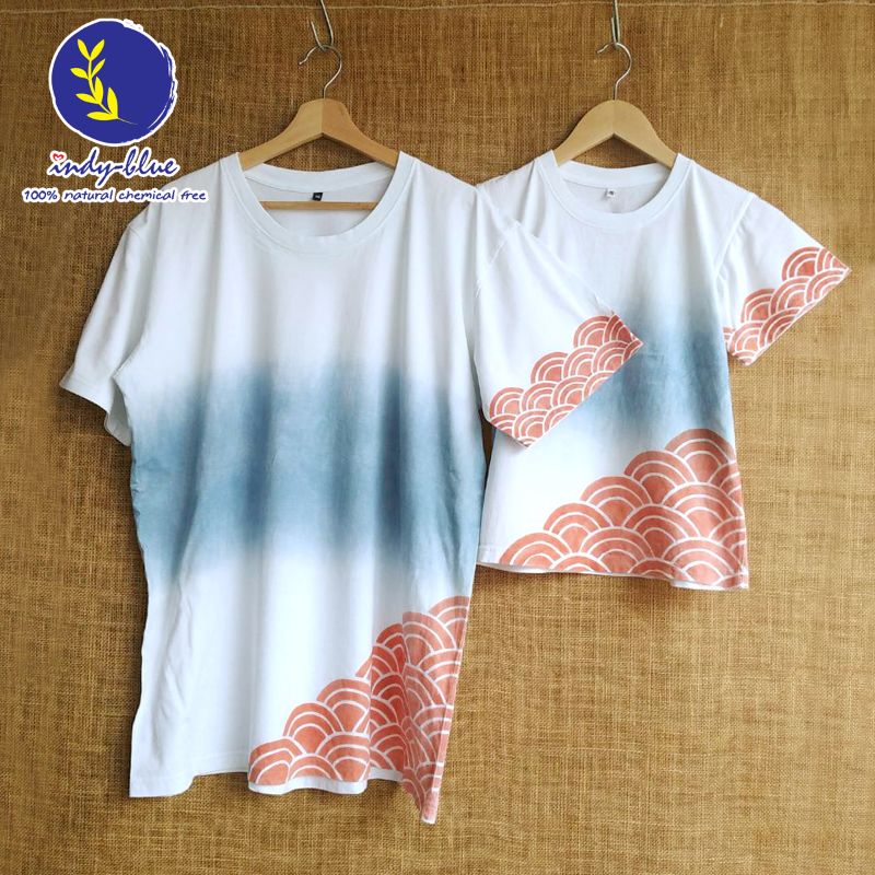 เสื้อยืดคอกลม มัดย้อมสีธรรมชาติ เสื้อยืดคอกลม มัดย้อมสีธรรมชาติ